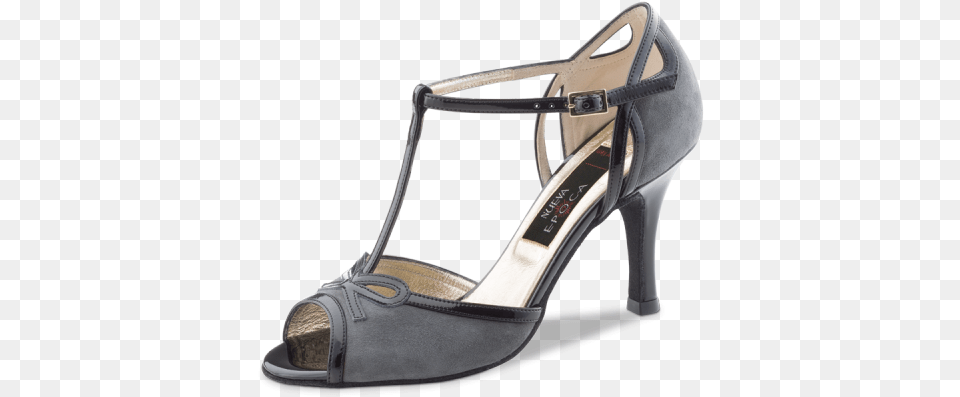Grey Suedeblack Patent Tanen Boty Nueva Epoca Alexia, Clothing, Footwear, High Heel, Sandal Free Png