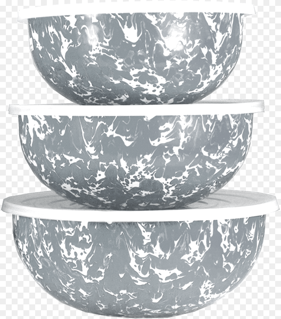 Grey Swirl Pattern Mixing Bowl, Mixing Bowl, Art, Porcelain, Pottery Png