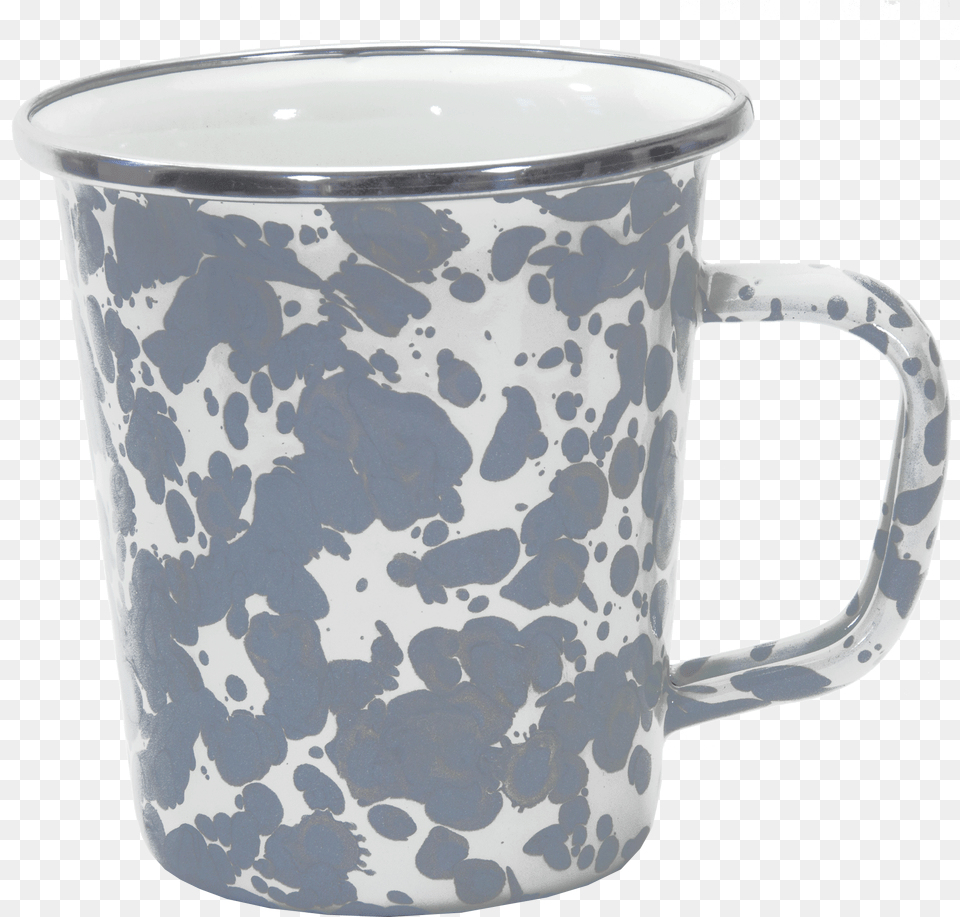 Grey Swirl Pattern Mug, Art, Cup, Porcelain, Pottery Png