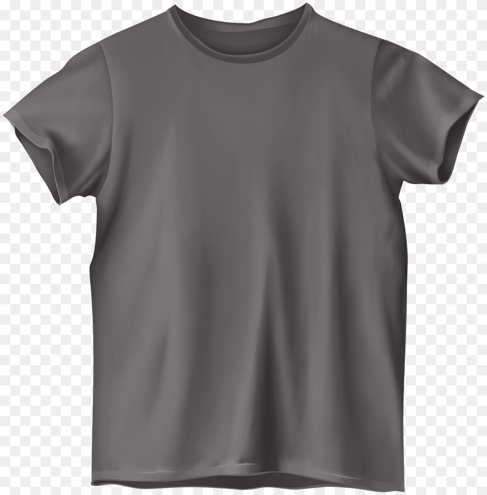 Grey T Shirt Clip Art, Clothing, T-shirt, Blouse, Sleeve Free Png Download