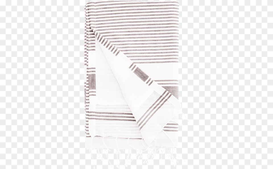 Grey Towel With White Stripes Towel, Bath Towel, Home Decor, Linen, Person Png