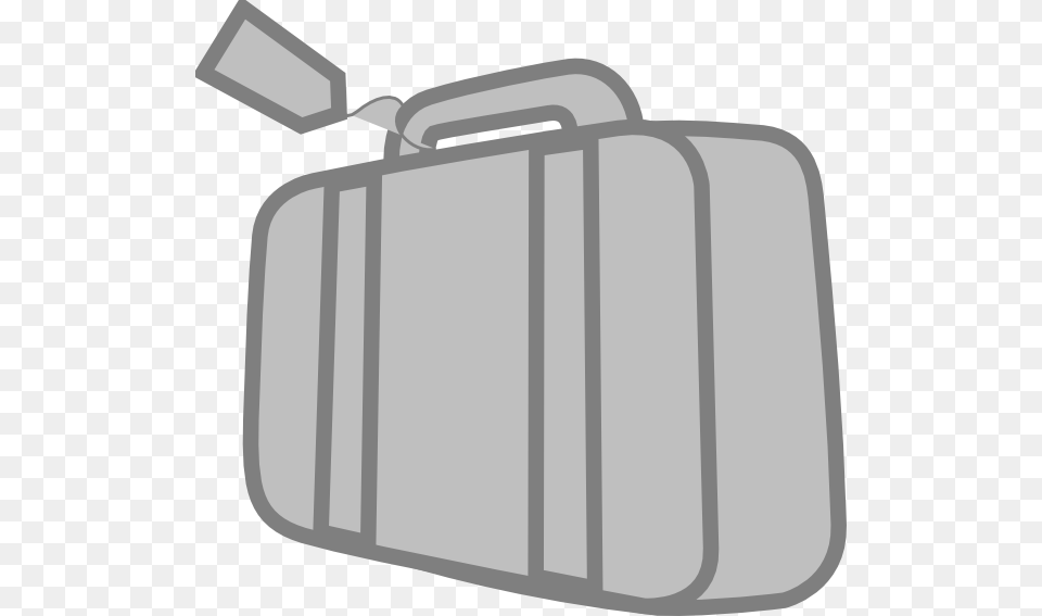 Grey Travel Suitcase Clip Art, Bag, Briefcase, Baggage Free Png Download