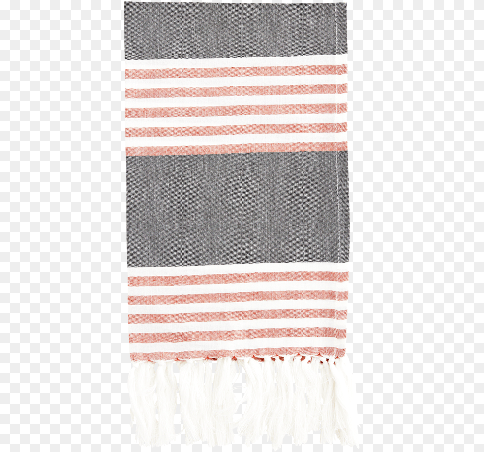 Grey U0026 Red Stripe Tea Towel Scarf, Home Decor, Linen, Rug, Woven Free Transparent Png