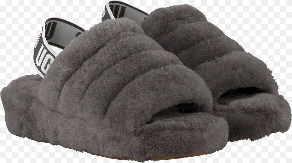 Grey Ugg Slippers Fluff Yeah Slide Slipper, Animal, Cat, Mammal, Pet Free Transparent Png