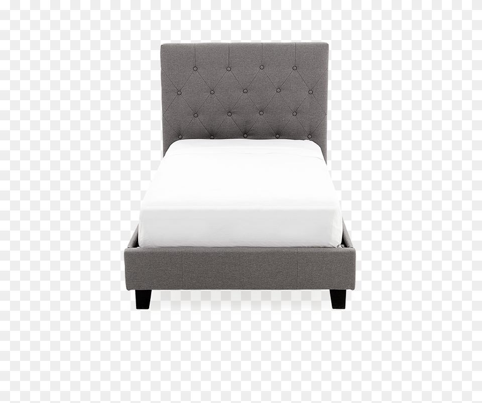 Grey Upholstered, Furniture, Bed Free Png