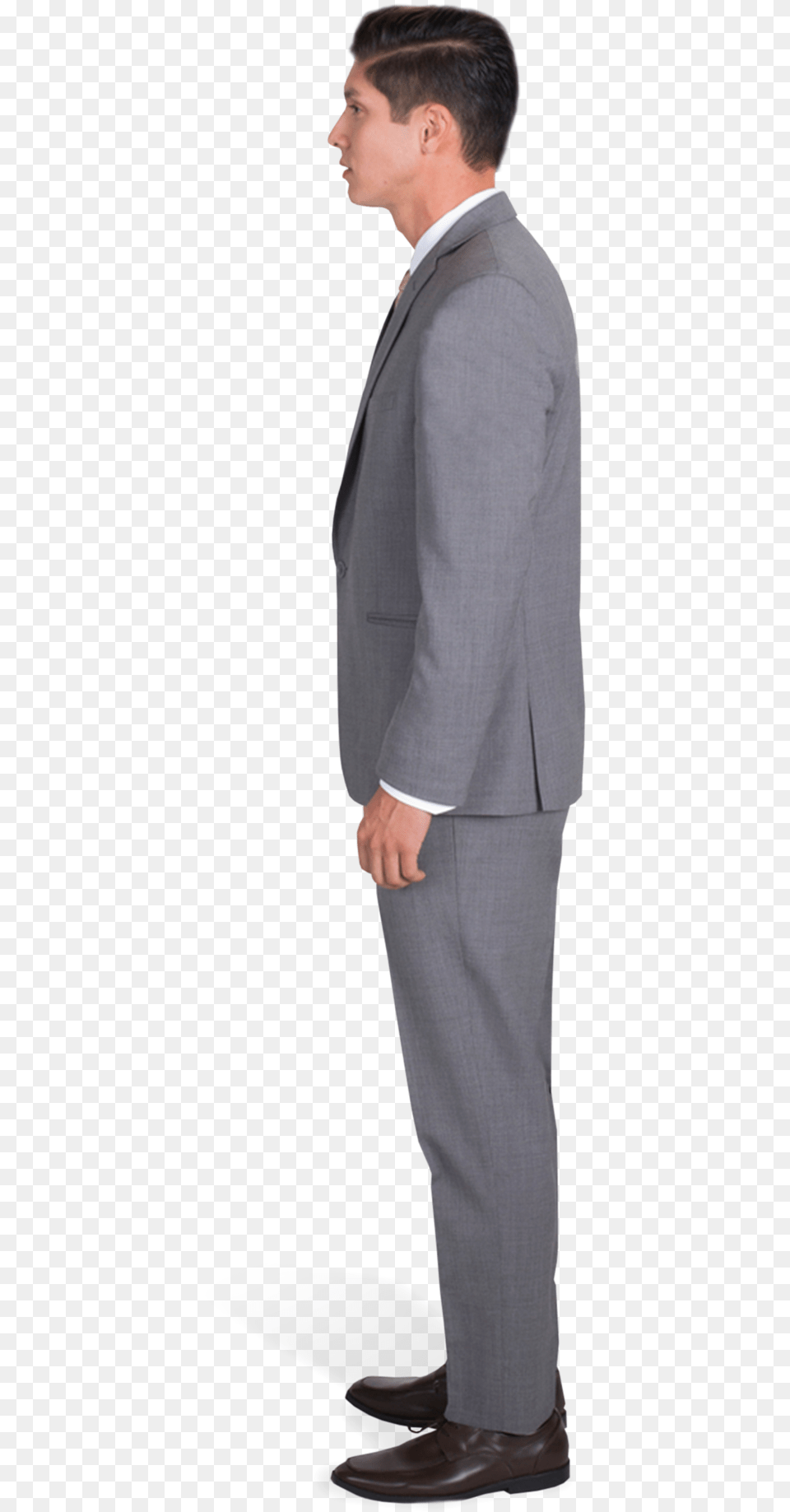 Grey Valencia Suit By Savvi Online Rental Suit Pants Side View, Clothing, Tuxedo, Formal Wear, Coat Free Transparent Png