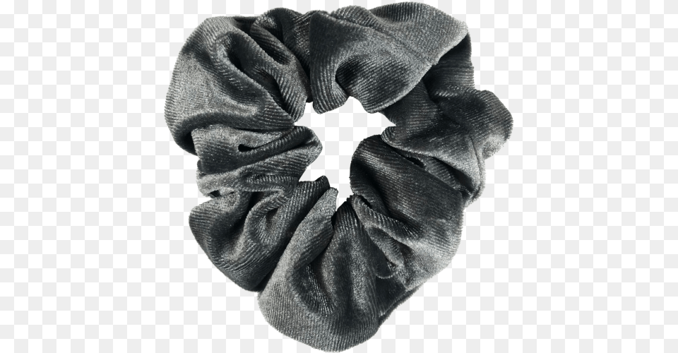 Grey Velvet Scrunchie Scarf, Cushion, Home Decor, Baby, Person Png