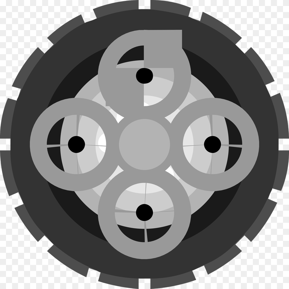 Grey Wheel Clipart, Lighting, Ammunition, Grenade, Weapon Png Image