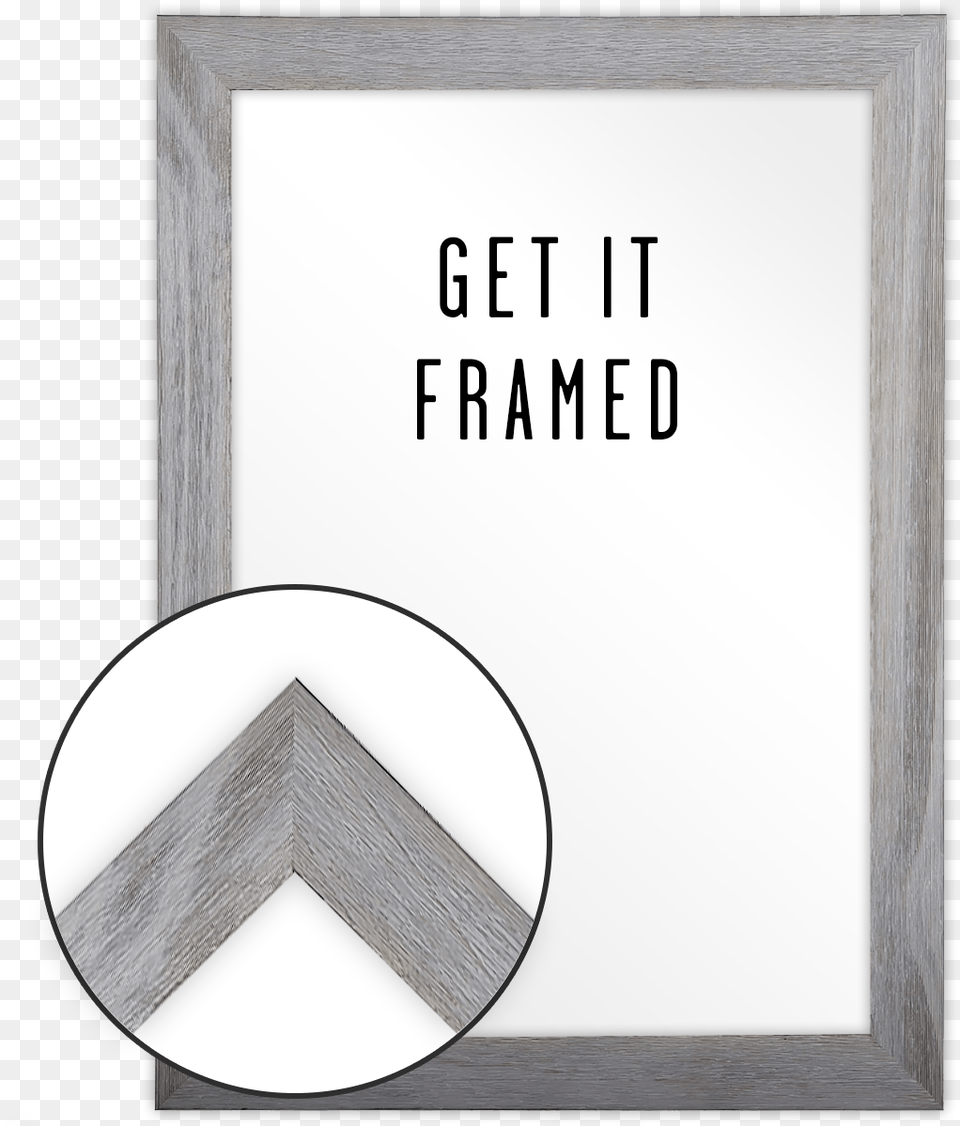 Grey Wood Frame Picture Frame, Mirror Png Image
