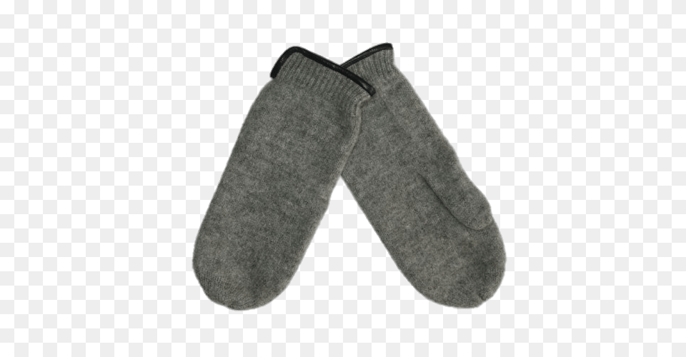 Grey Woolen Mittens, Clothing, Hosiery, Sock Png