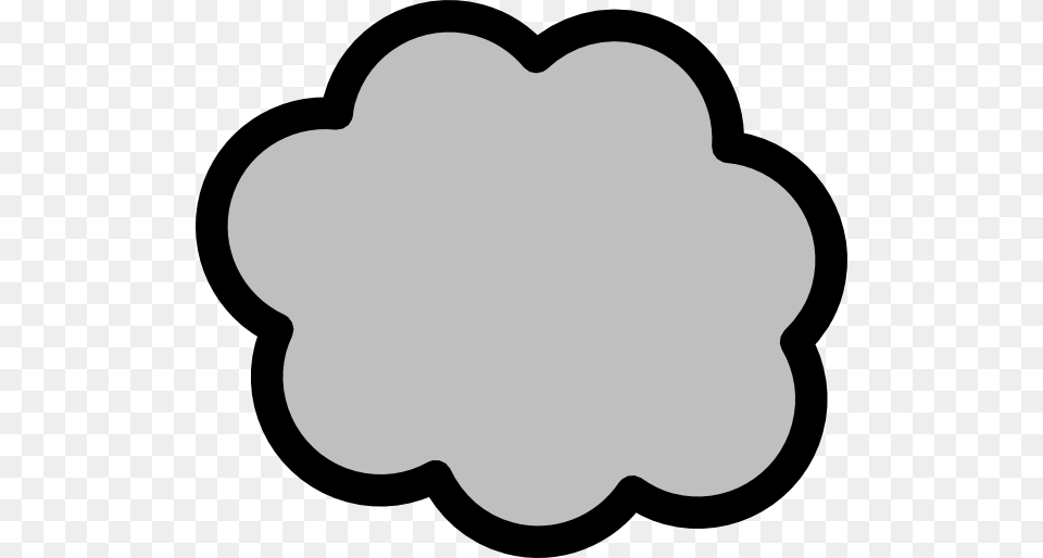 Greycloud Clip Art At Clip Art Black And White Cloud, Ammunition, Grenade, Weapon Free Transparent Png