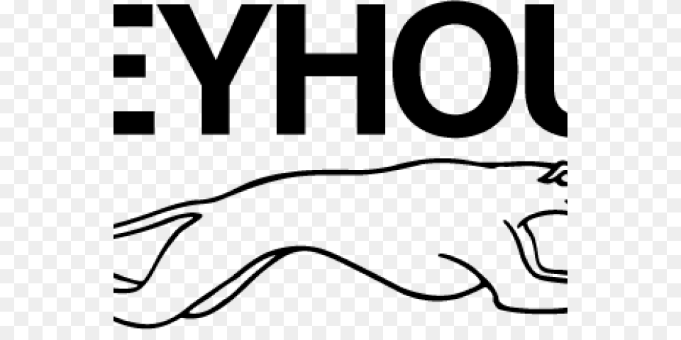 Greyhound Clipart Logo, Gray Free Transparent Png