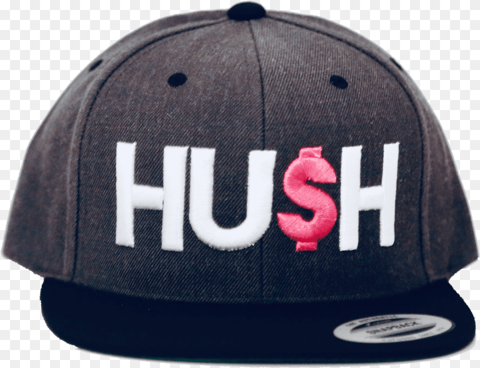 Greypinkblack Huh Snapback Hat, Baseball Cap, Cap, Clothing, Helmet Png Image