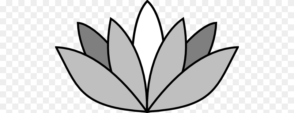 Greyscale Lotus Flower Clip Art At Clipart Library Flowers Pics Easy To Draw, Leaf, Plant, Herbal, Herbs Png Image