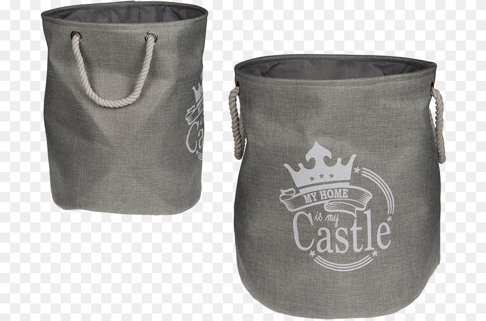 Greywhite Coloured Laundry Basket Leather, Bag, Tote Bag, Accessories, Handbag Free Png