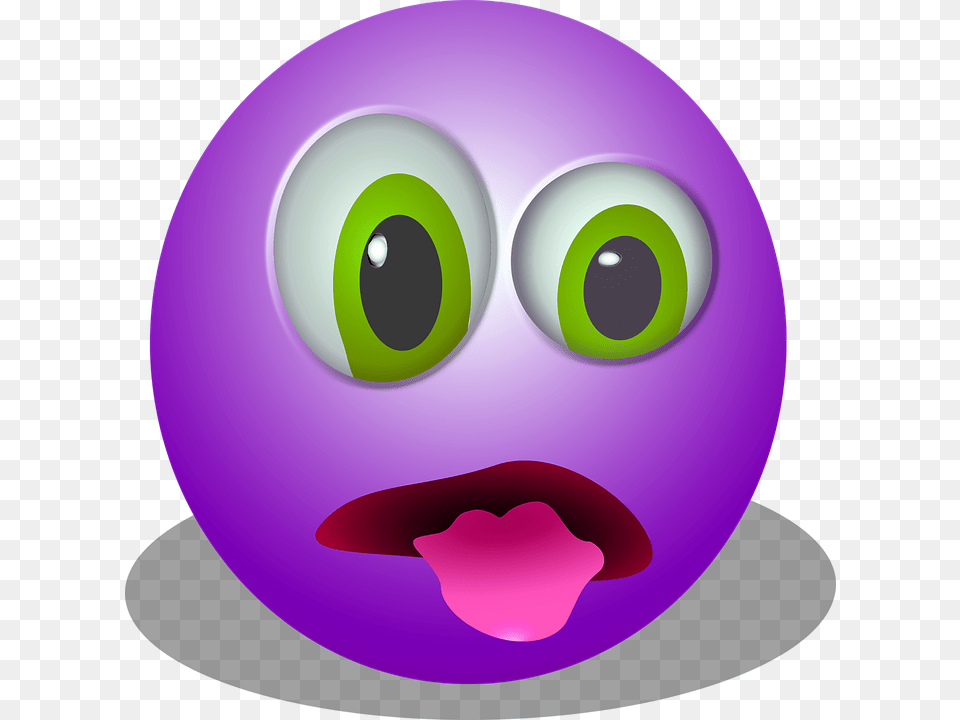 Grfica Smiley Emoticon Asco Bruto Vmito Asco Emoji, Purple, Sphere, Disk Free Transparent Png