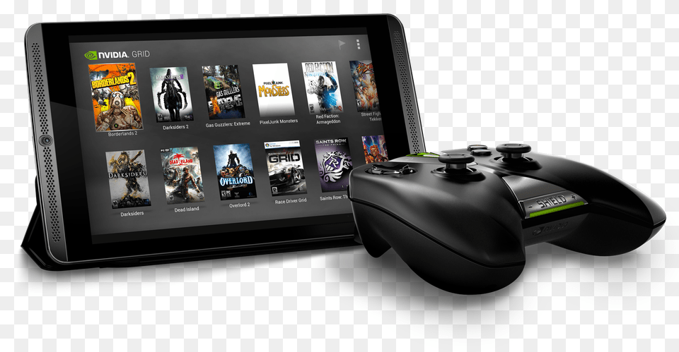 Grid Enables You To Play Pc Games Over The Cloud Nvidia Shield Tablet, Electronics, Computer, Tablet Computer, Person Free Png