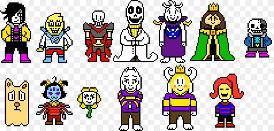 Grid Undertale Pixel Art, Person Free Png