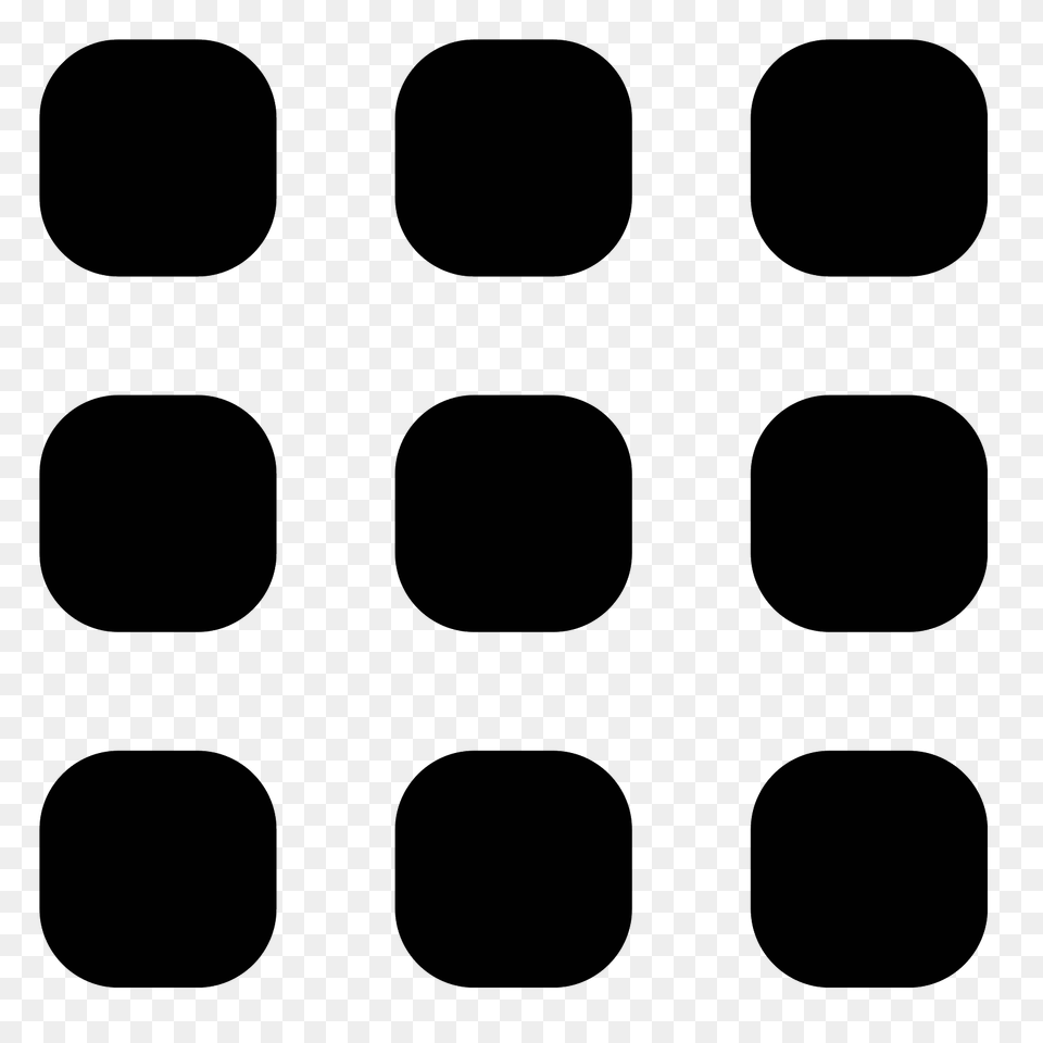 Grid View Icon, Gray Png