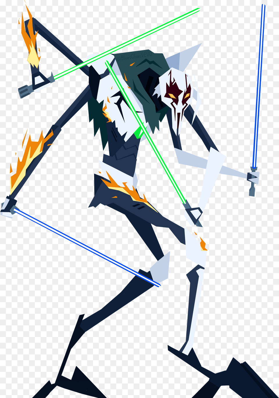 Grievous By Blues Clues Vevo Nordic Combined, Weapon, Cross, Symbol Free Transparent Png