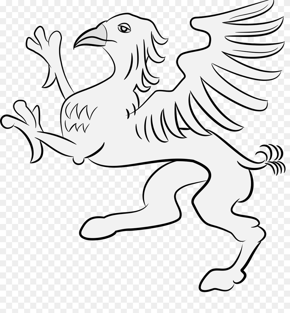 Griffin, Stencil, Baby, Person Free Png Download