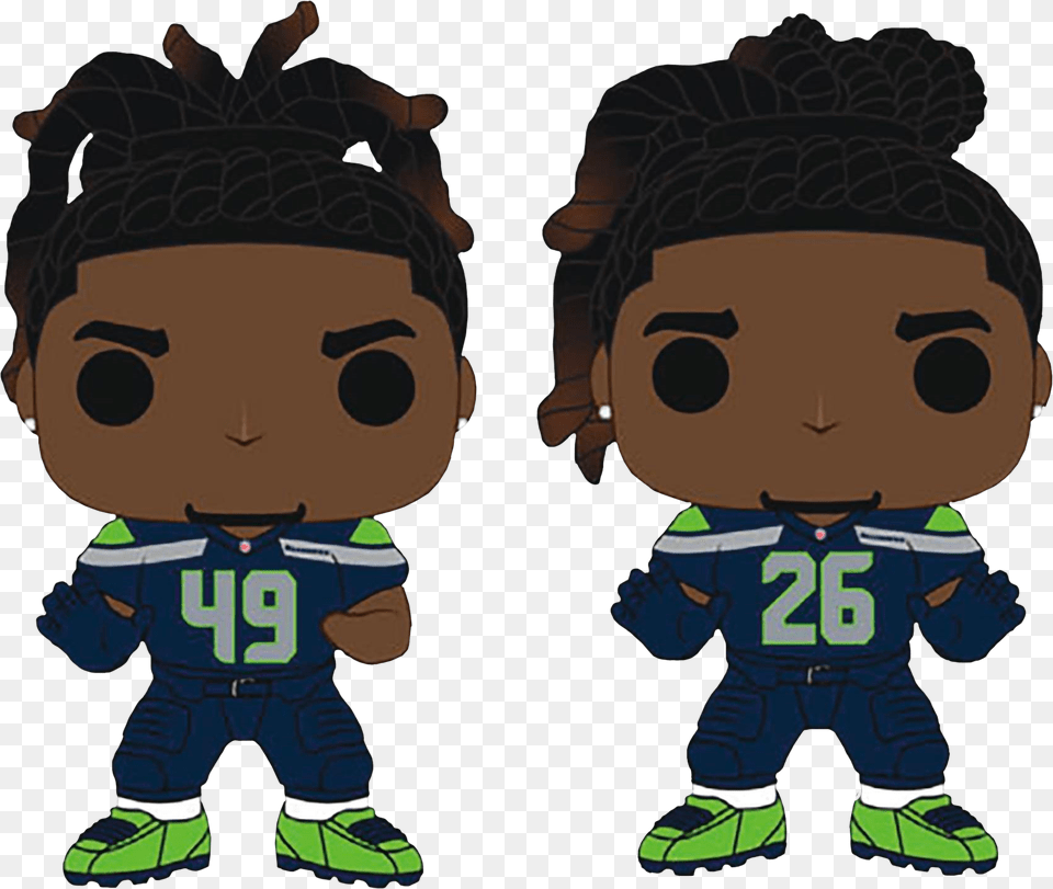 Griffin Brothers Seattle Seahawks Funko Pop Vinyl Figure Griffin Brothers Funko Pop, Baby, Person, Face, Head Png