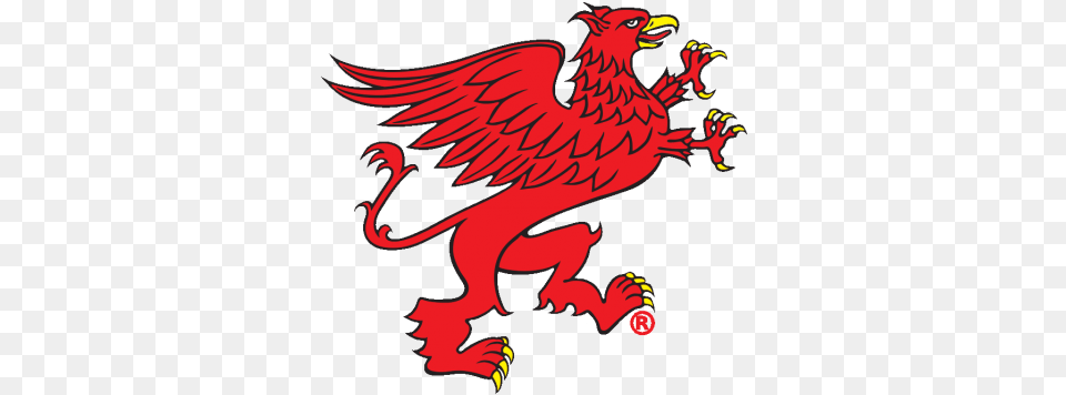 Griffin Red Griffin, Dragon Free Png Download