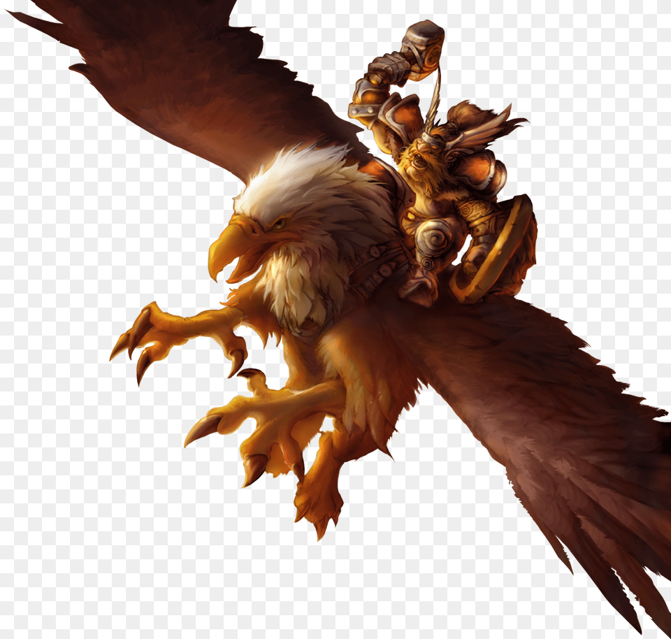 Griffon Rider Warcraft, Animal, Bird, Chicken, Eagle Free Transparent Png