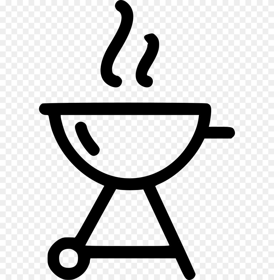 Grill Charcoal Barbecue Bbq Icon Stencil, Bow, Weapon, Smoke Pipe Free Png Download