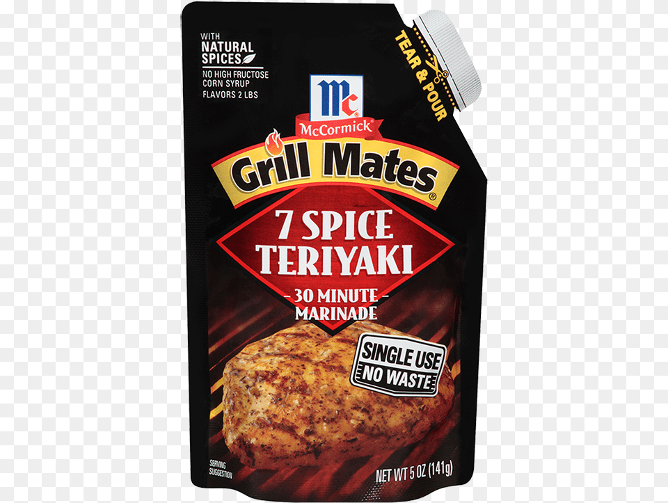 Grill Mates 7 Spice Teriyaki Single Use Marinade Grill Mates Brown Sugar Bourbon, Food, Pizza, Bbq, Cooking Free Png