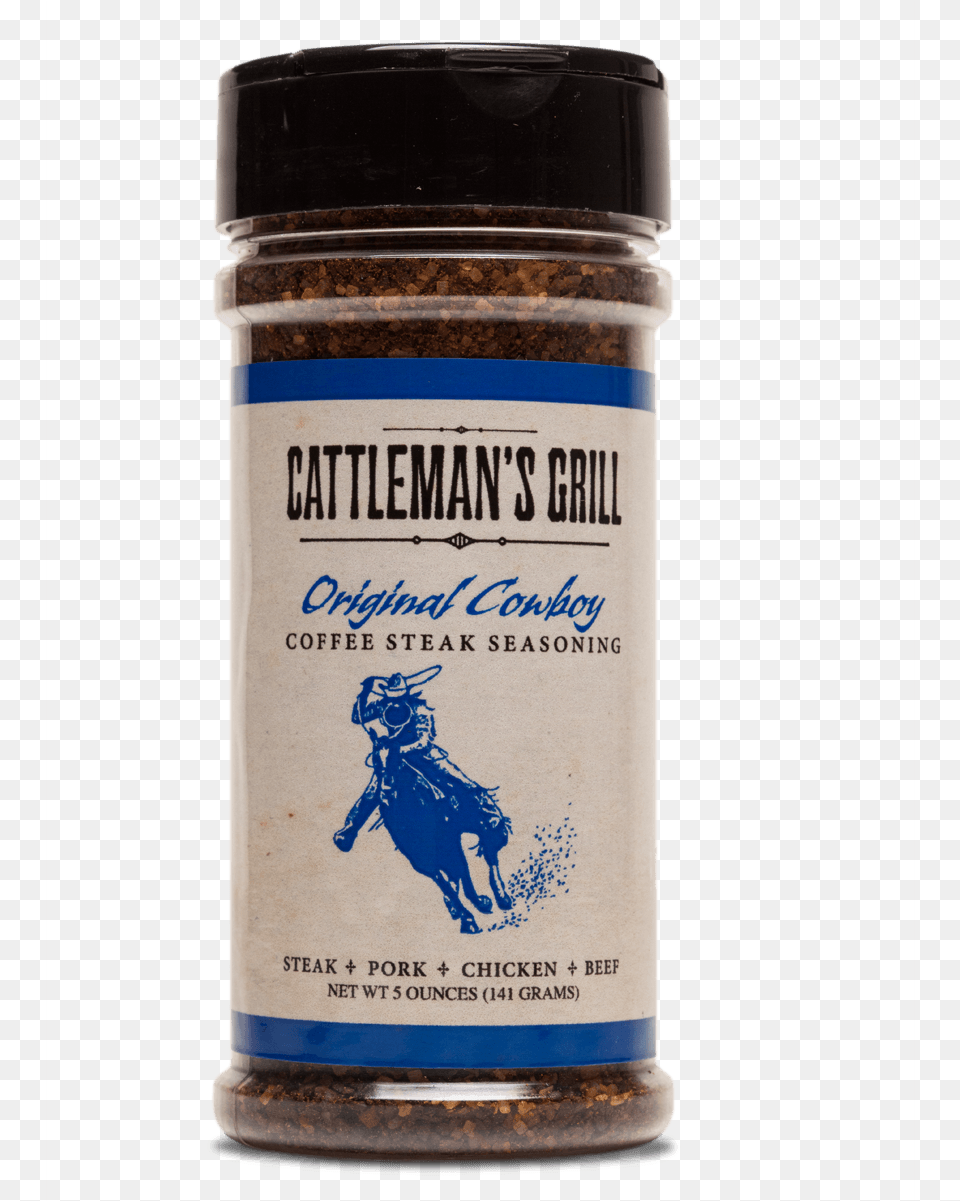 Grill Original Cowboy Coffee Steak Rub Cowboy Seasoning The Brand, Person, Food, Mustard, Alcohol Free Png Download