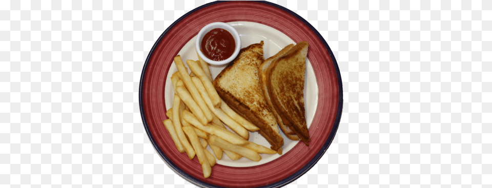 Grilled Cheese And Ham Sandwich French Fries, Food, Ketchup, Meal, Food Presentation Free Png Download