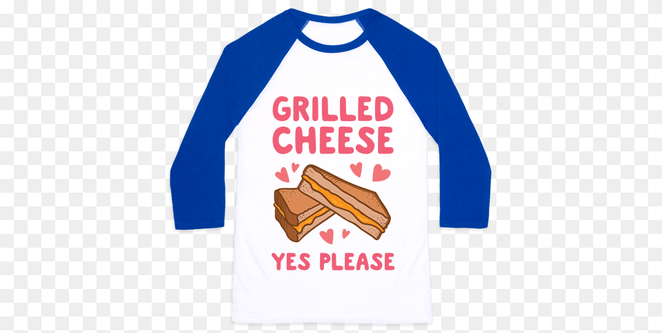 Grilled Cheese Quotes Baseball Tees Lookhuman, Clothing, Long Sleeve, Sleeve, Food Free Png Download