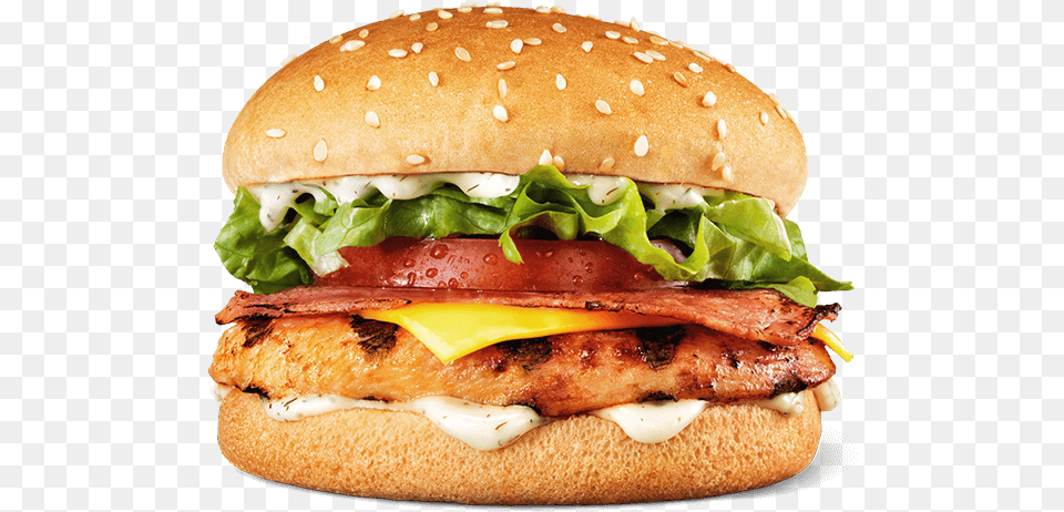 Grilled Chicken Cheesy Bacon Hungry Jacks Grilled Chicken, Burger, Food Free Png Download