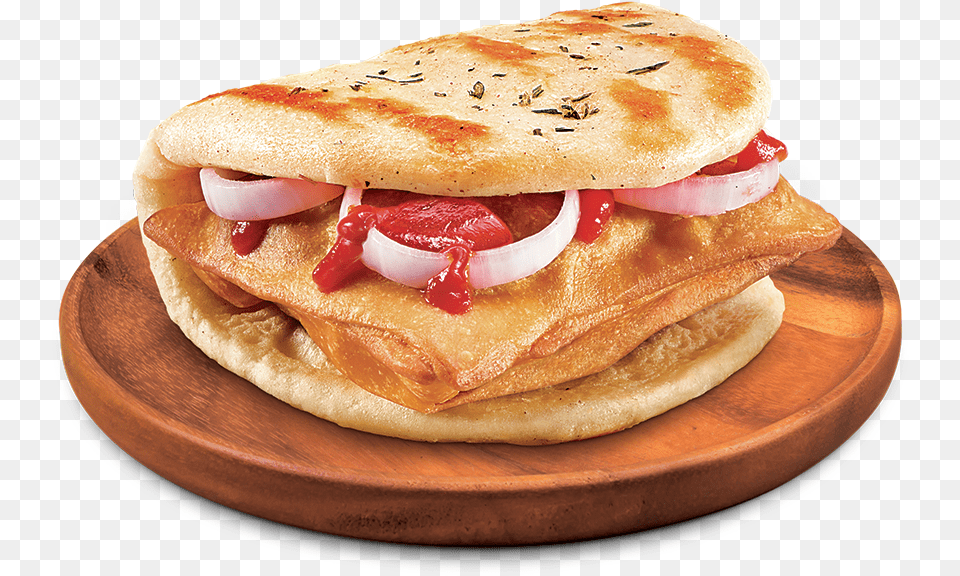 Grilled Chicken Kulcha Cafe Coffee Day, Bread, Burger, Food, Pita Free Transparent Png