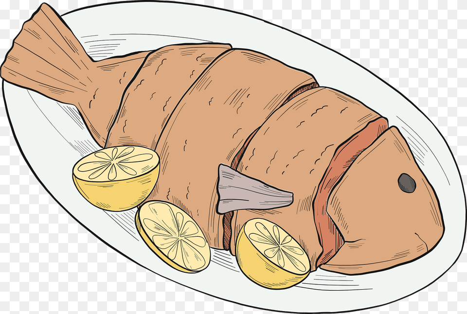 Grilled Fish Clipart, Food, Meal, Face, Head Free Png