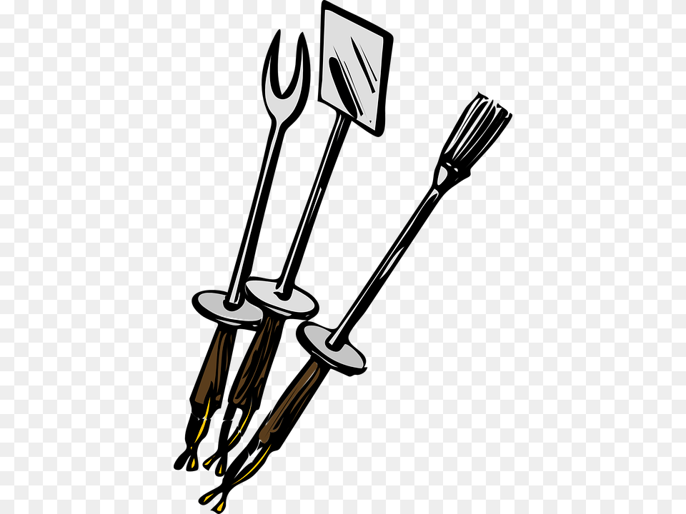 Grilled Food Clipart Grill Utensil, Weapon, Cutlery, Trident Png Image