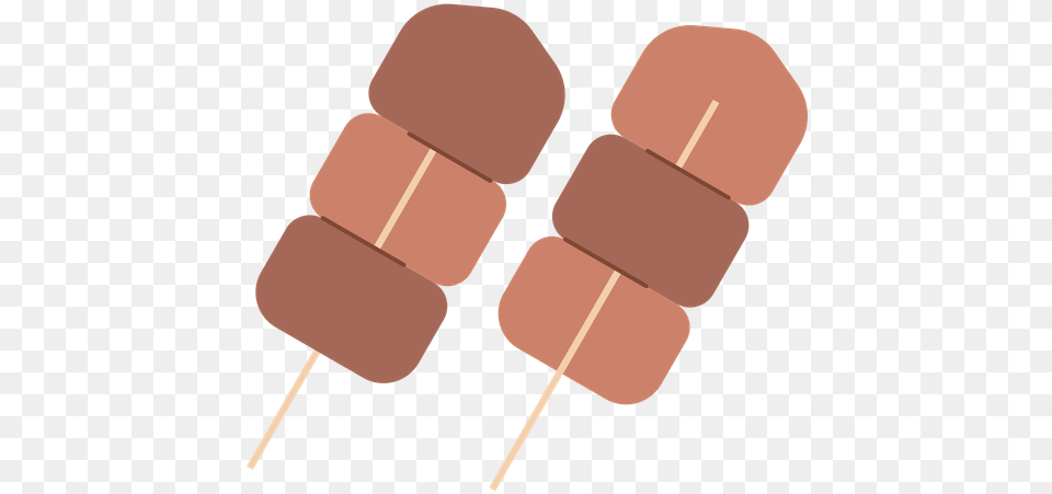 Grilled Pork Skewer Icon Of Flat Style Grilled Pork, Food, Sweets Free Png