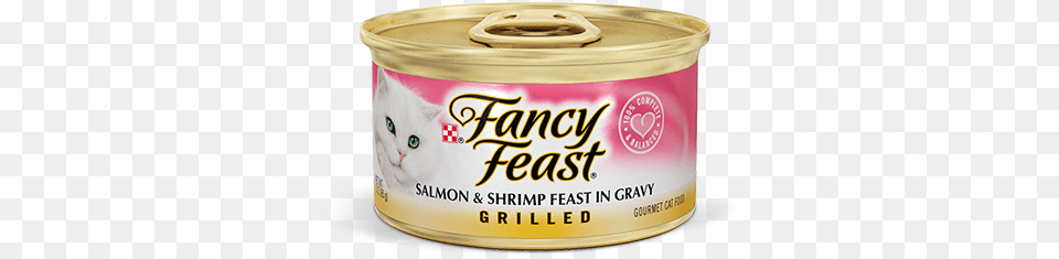 Grilled Salmon Amp Shrimp Feast In Gravy Cat Food Fancy Feast Salmon And Ocean Whitefish, Aluminium, Can, Canned Goods, Tin Free Png