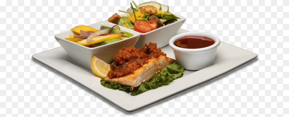 Grilled Salmon Plate Lunch, Dish, Food, Food Presentation, Meal Free Transparent Png