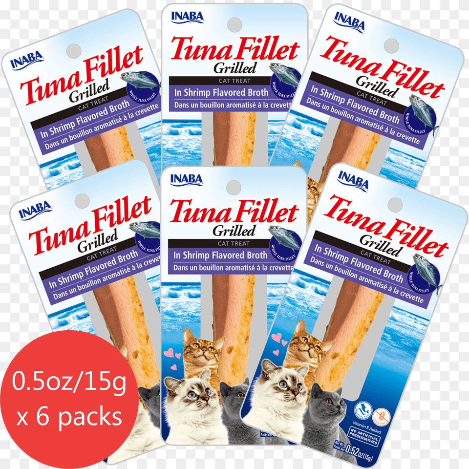 Grilled Tuna Fillet In Shrimp Flavored Broth Fillet, Advertisement, Poster, Animal, Cat Png