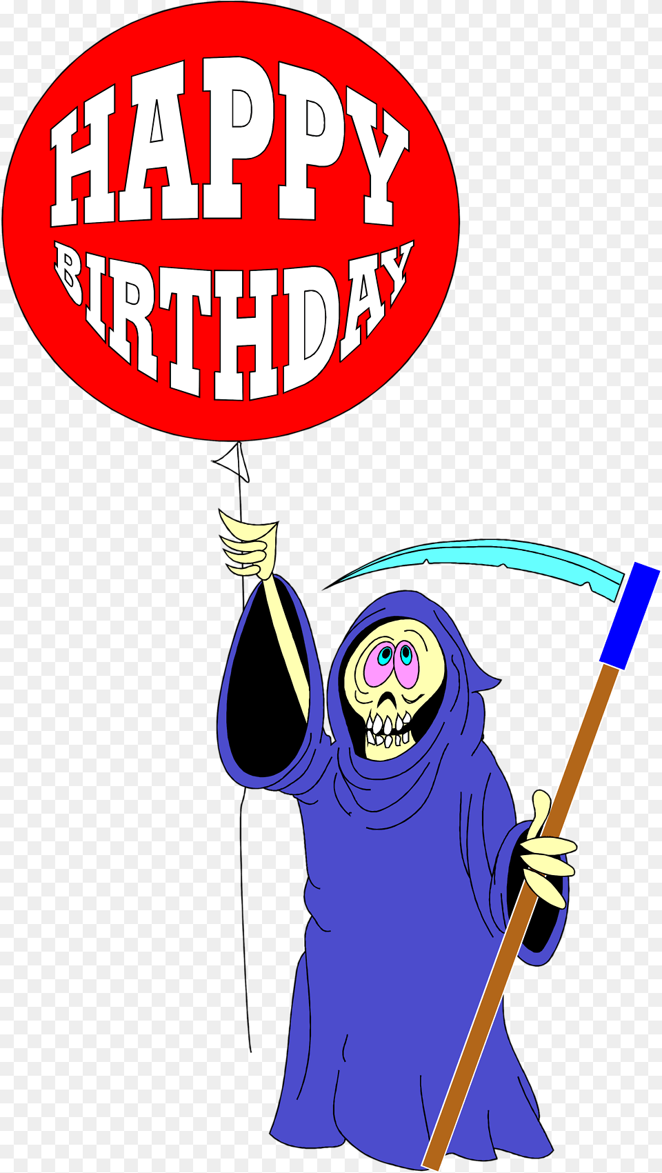 Grim Reaper Birthday Balloons Grim Reaper Cartoon Birthday Happy Birthday Reaper Gif, People, Person, Book, Cleaning Free Transparent Png