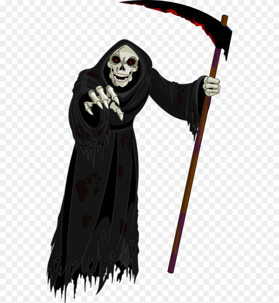 Grim Reaper Clipart Transparent Background Grim Reaper Clipart, Fashion, Person, Face, Head Free Png Download