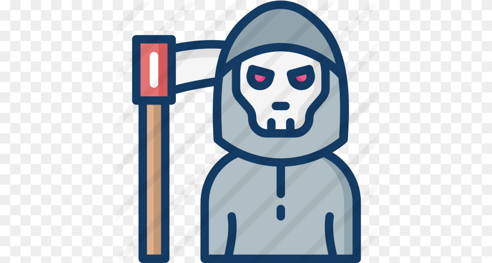 Grim Reaper Halloween Icons Clip Art, Clothing, Hood, Face, Head Free Transparent Png