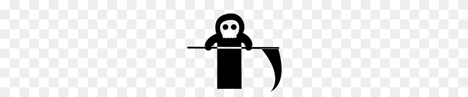 Grim Reaper Icons Noun Project, Gray Free Png