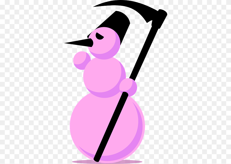 Grim Reaper Snowman, People, Person, Nature, Outdoors Png