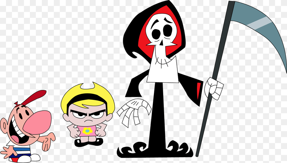 Grim Reaper The Grim Adventures Of Billy, Baby, Person, Face, Head Png Image