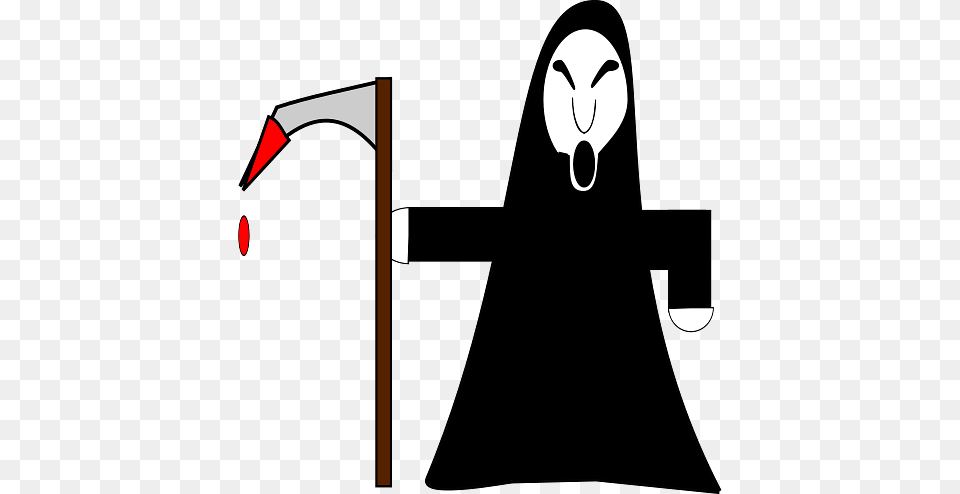 Grim Reaper With Bloody Scythe, Fashion, Adult, Female, Person Free Transparent Png