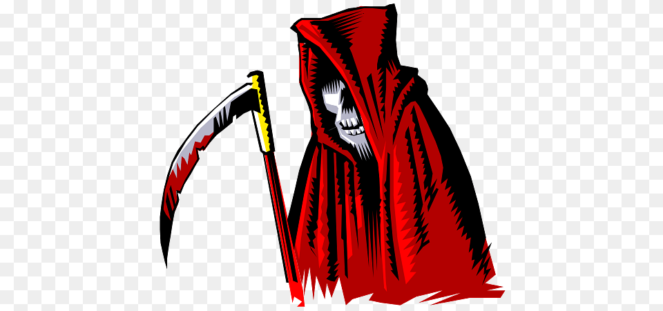 Grim Reaper With Red Cape, Fashion, Cloak, Clothing, Adult Png