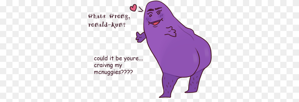 Grimace Cartoon, Person, Animal, Mammal Free Png